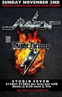 RAVEN's ExtermiNation America Tour 2014 with NIGHT DEMON