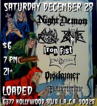 Night Demon @ Loaded Hollywood