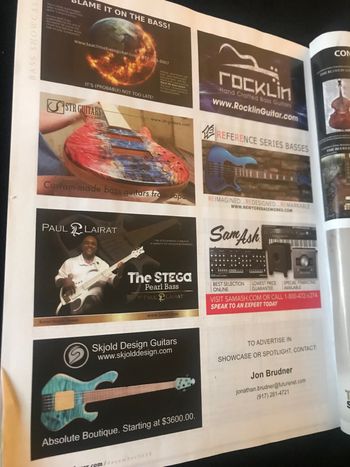 Robert in Bass Player Magazine
