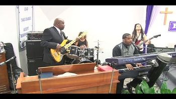 Playing bass at a Church
