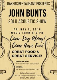 John Bunts - Solo Acoustic Show
