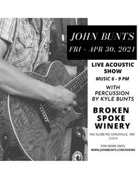 John Bunts -  Acoustic Show with percussion