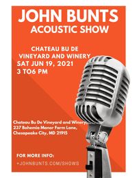 John Bunts - Solo Acoustic Show