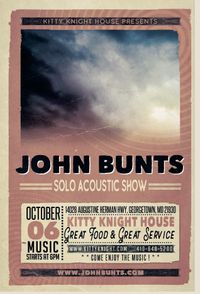John Bunts - Solo Acoustic Show