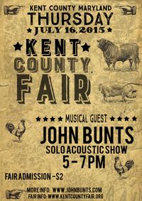John Bunts Solo Acoustic Show - Kent County Maryland Fair