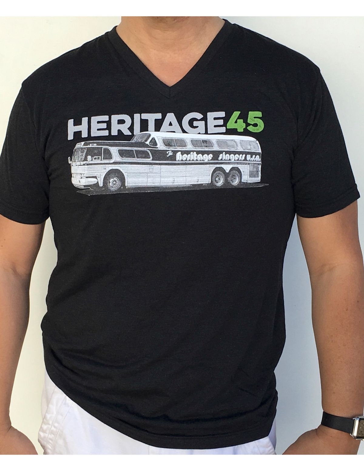 Heritage Singers 45th Anniversary V-Neck T-Shirt