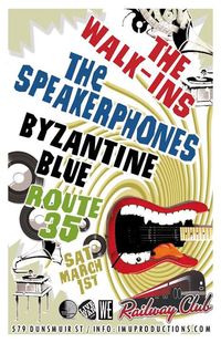 Byzantine Blue, The Walk-Ins, The Speakerphones, and Route 35