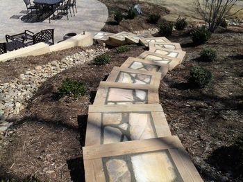 Timber & Stone Steps
