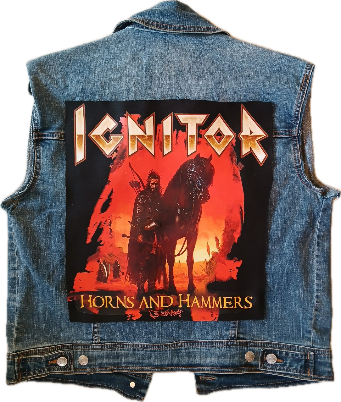 Horns & Hammers Back Patch