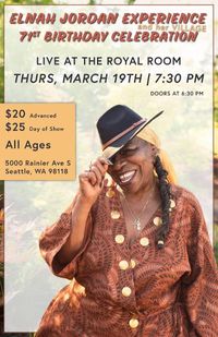 Elnah Jordan BIRTHDAY CONCERT @ The Royal Room