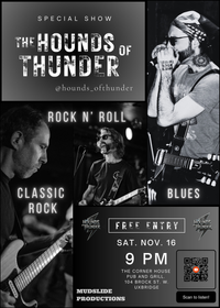 HOUNDS OF THUNDER ROCK THE CORNER HOUSE UXBRIDGE