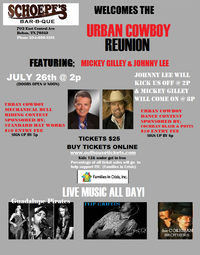 Urban Cowboy Reunion with Mickey Gilley and Johnny Lee
