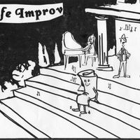 Karen Kamenetsky at the Cafe Improv