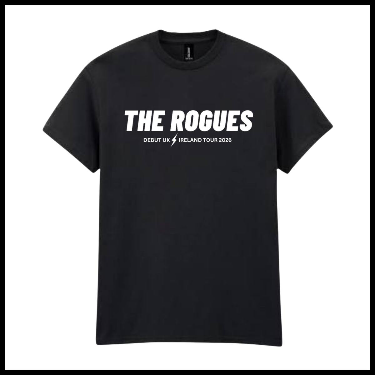 Tour '26 T-Shirt - Black/ Light Blue