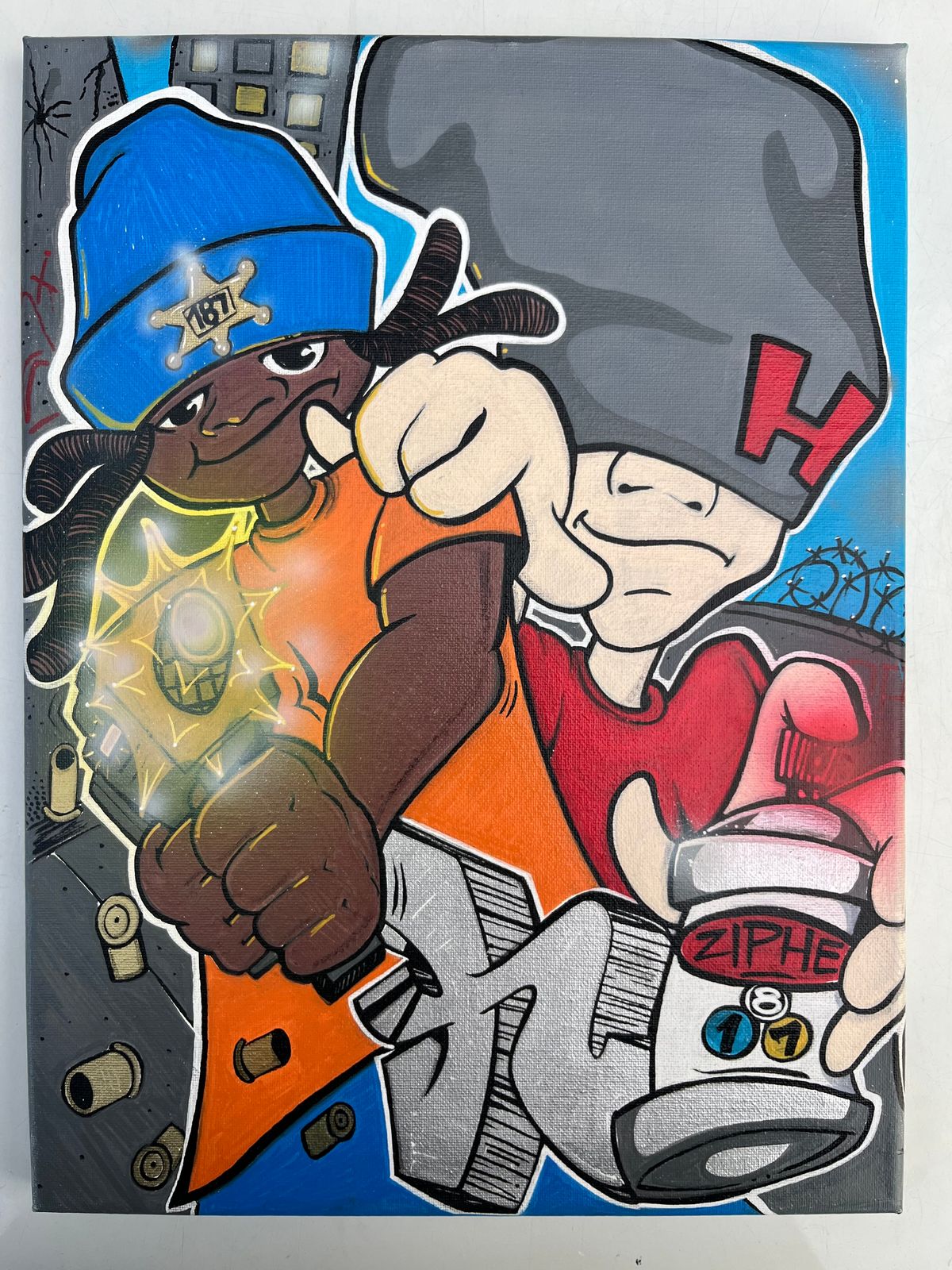 QUAESAR X 187 HUDDA "GO IN SPRAY'N" PRINT 11X15