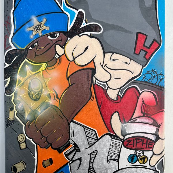QUAESAR X 187 HUDDA "GO IN SPRAY'N" PRINT 11X15