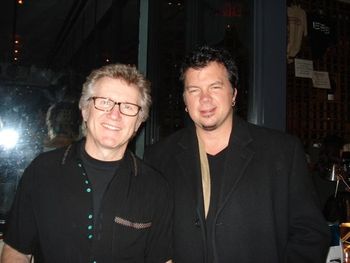 With Rik Emmett in New York City.
