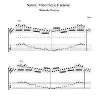Natural Minor Scale Exercise // Wednesday Warm-up 🔥  by Quist