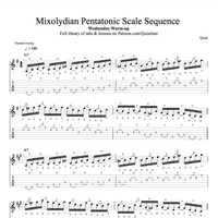 Mixolydian Pentatonic Scale Sequence // Wednesday Warm-up 🔥 by Quist