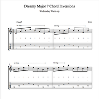 Dreamy Major 7 Chord Inversions - Lofi Guitar Style // Wednesday Warm-Up 🔥 by Quist