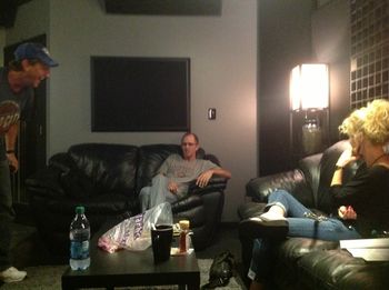 Danny said something to entertain us.  Look at Jeff cracking up and me like "Did he just say that?!?"
