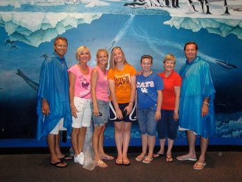 The Grahams & the Gearys - rainy day at an Orlando theme park
