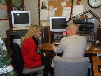 On the radio with Jerry Wright in Hartford, KY

