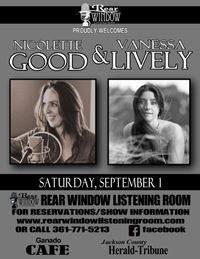 NICOLETTE GOOD & VANESSA LIVELY LIVE! AT THE REAR WINDOW