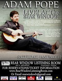 An Evening with ADAM POPE!