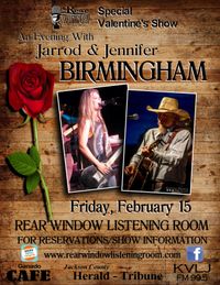 VALENTINE'S SHOW - An Evening with Jarrod & Jennifer Birmingham