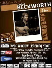 Carter Beckworth CD RELEASE PARTY 