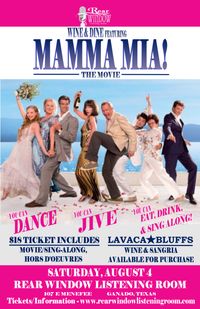 Wine & Dine Movie Night featuring MAMMA MIA! Sing Along!