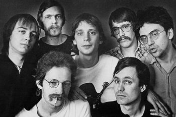 Fienden 1978: Mats Bäcker, Lasse Rangli, Ingvar Krupa, Karl G Jönsson, Mats Zetterberg, Harry Schiffmann, Peter Kempinsky. Foto: Roland Bengtsson.
