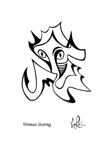 Woman Staring
