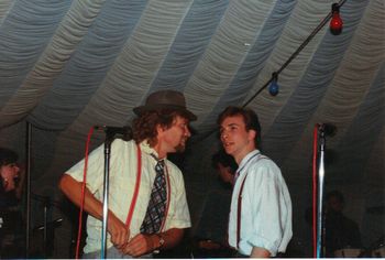 Richard Branson sings with the Band - 1987

