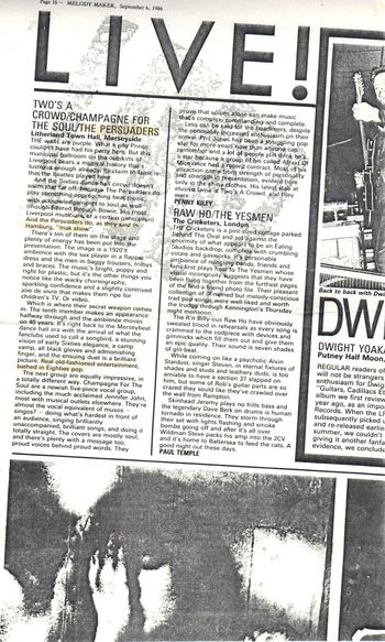 Melody Maker Review 1987
