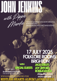 John Jenkins and Pippa Murdie - Live at Folklore Rooms, Brighton (RESTLESS HEARTS TOUR ) with Jack Strutt, Rob&Joanna & Joy Jefford