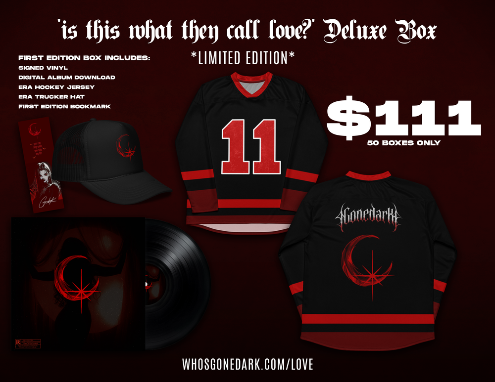 sinner set, bite me hoodie, gonedark merch, discount, black friday, music