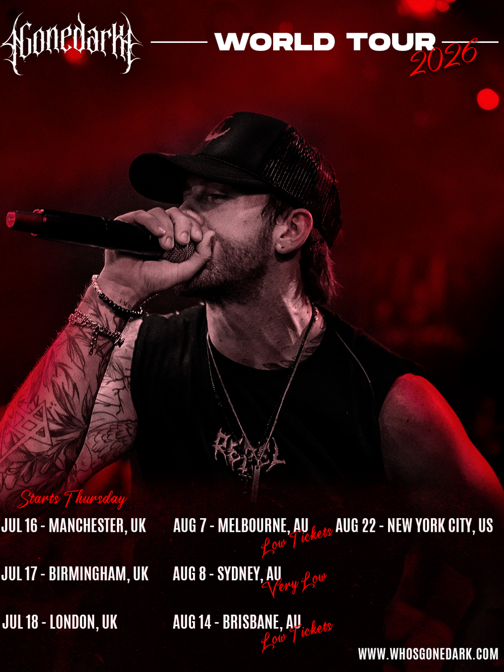 gonedark tour dates, gonedark show, see gonedark live, gonedark concert