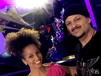 Kiva & Hamida at Rammellzee exhibit NYC
