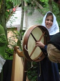 Rehearsal week for performance at Camlann Medieval Village
