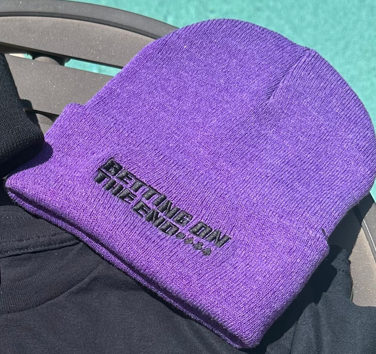 8-BIT BEANIE- PURPLE