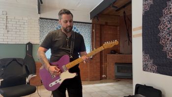 March 2026 - James Recording Guitar for the New Album Melbourne 2026 - photo: James Topping
