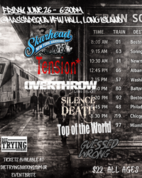Skarhead, Tension*, Overthrow, Silence Equals Death, Top Of The World, Guessed Wrong -presented by Dietrying Booking