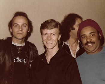Backstage In Switzerland with David Bowie 1978
