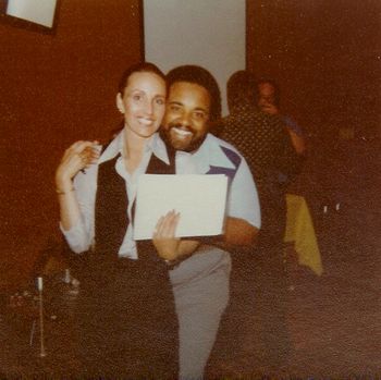 Rhonda Graham & me final dress rehearsal 1977
