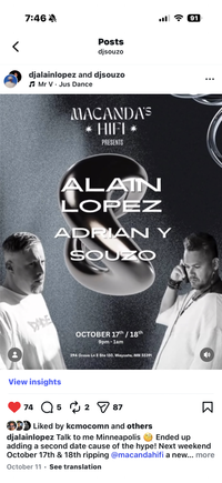 Alain Lopez, Adrian Y, Souzo
