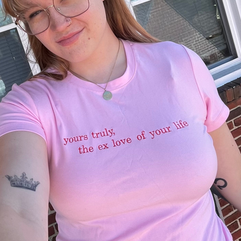 Pink Sarah Dell Baby Tee
