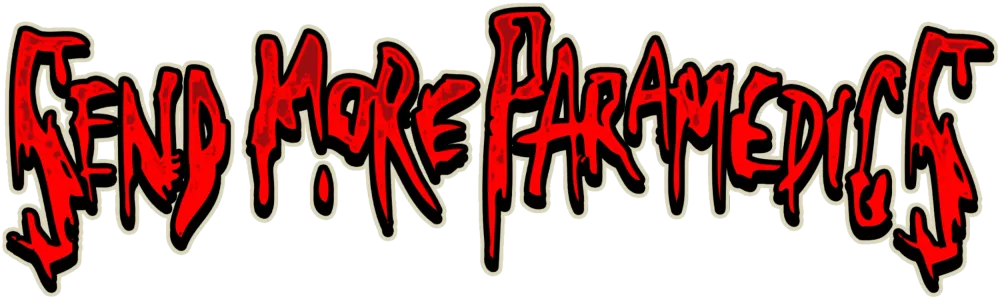 send more paramedics logo, zombiecore band
