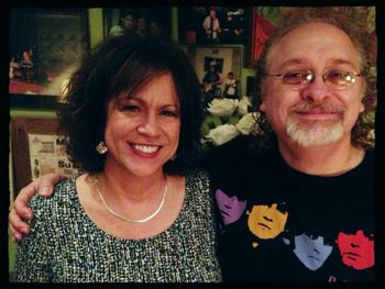 With co-writer and friend Don Henry.
